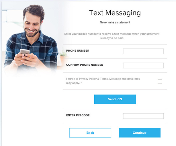 General Info - Receive a Text Message when Statement is Ready