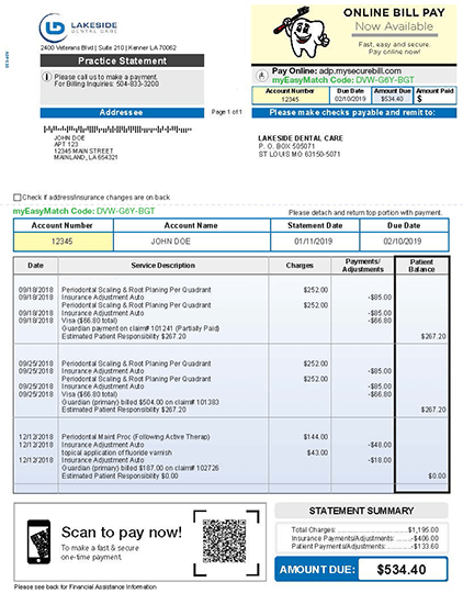 Step 2b Online Bill Process - Check myEasyMatch code in Paper Statement